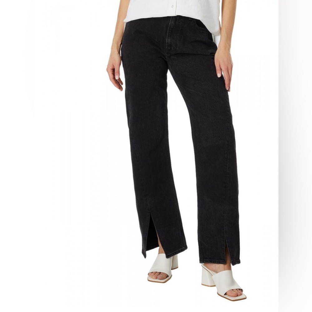 Abercrombie & Fitch Curve Love High-Rise 90s Relaxed Jeans in Black 27T